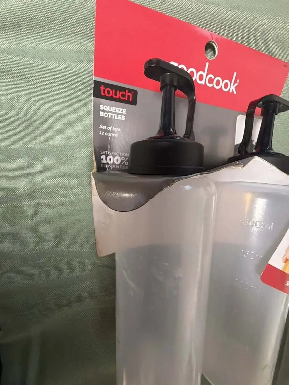 GoodCook Touch Squeeze Bottles 12 Ounce Set of 2